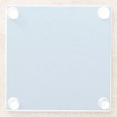 Blauwe glitter, sprankeling, glitterachtergrond glazen onderzetter (Achterkant)