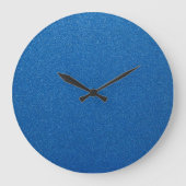 Blauwe glitter, sprankeling, glitterachtergrond grote klok (Voorkant)