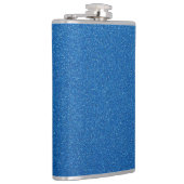 Blauwe glitter, sprankeling, glitterachtergrond heupfles (Rechts)