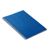 Blauwe glitter, sprankeling, glitterachtergrond notitieboek (Rechterzijde)