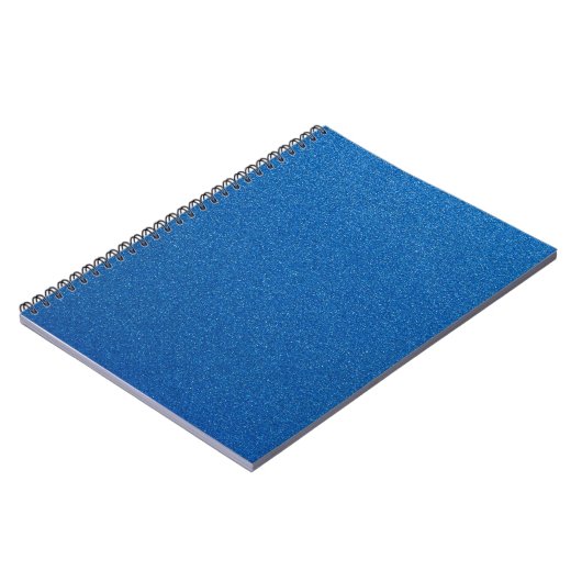 Blauwe glitter, sprankeling, glitterachtergrond notitieboek (Linkerzijde)