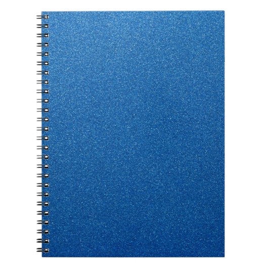 Blauwe glitter, sprankeling, glitterachtergrond notitieboek (Voorkant)