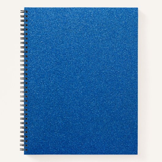 Blauwe glitter, sprankeling, glitterachtergrond notitieboek (Voorkant)