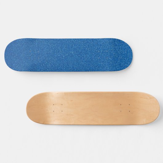 Blauwe glitter, sprankeling, glitterachtergrond persoonlijk skateboard (Horizontaal)