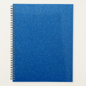 Blauwe glitter, sprankeling, glitterachtergrond planner (Voorkant)