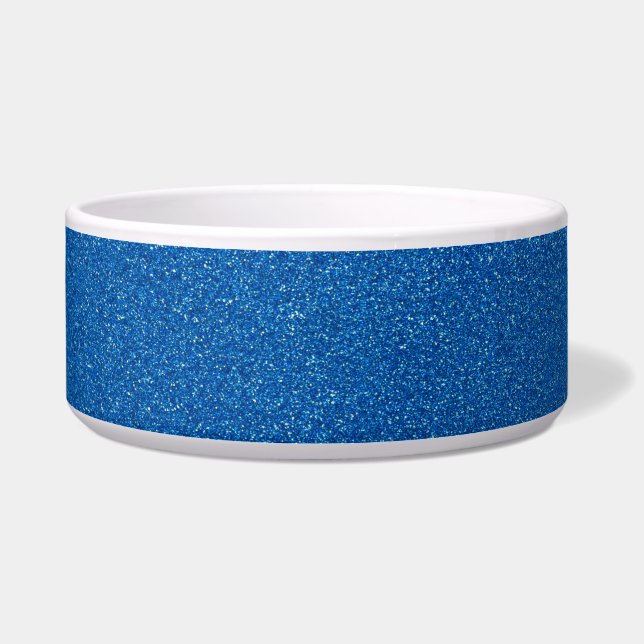 Blauwe glitter, sprankeling, glitterachtergrond voerbakje (Voorkant)