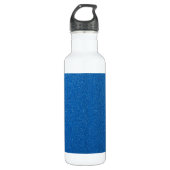 Blauwe glitter, sprankeling, glitterachtergrond waterfles  (Voorkant)
