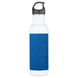 Blauwe glitter, sprankeling, glitterachtergrond waterfles 