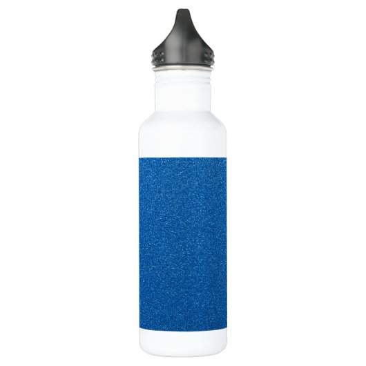 Blauwe glitter, sprankeling, glitterachtergrond waterfles  (Links)