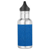 Blauwe glitter, sprankeling, glitterachtergrond waterfles (Links)