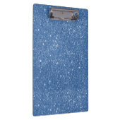 Blauwe Glitter Vonken Klembord (Rechts)
