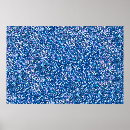 Blauwe glitterachtergrond. Achtergrond gevuld met Poster (Voorkant)