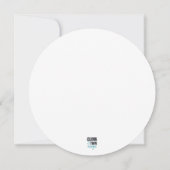 Blauwe glittercirkel kaart (Achterkant)