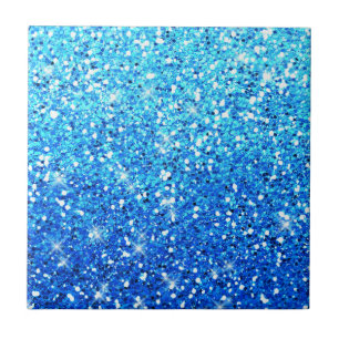 Blauwe Glitters Sparkles Textuur Tegeltje