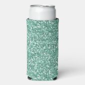 Blauwe glitterspleet seltzer blikjeskoeler (Seltzer Voorkant)