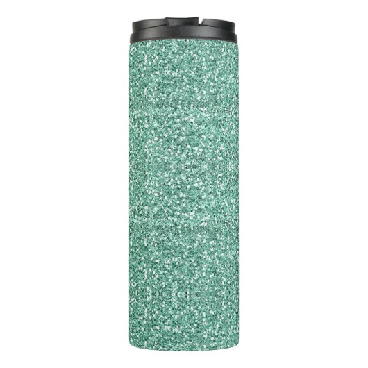 Blauwe glitterspleet thermosbeker (Achterkant)