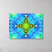 Blauwe gloed Abstract Canvas Afdruk (Voorkant)