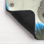 Blauwe gloed - Fractal Mousepad Muismat (Hoek)