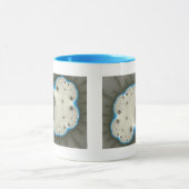 Blauwe gloed - Fractale Mok (Midden)