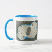 Blauwe gloed - Fractale Mok (Links)