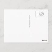 blauwe gloed thuis briefkaart (Achterkant)
