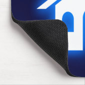 blauwe gloed thuis muismat (Hoek)