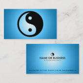blauwe gloed yang visitekaartje (Voorkant / Achterkant)