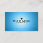 blauwe gloed yang visitekaartje (Achterkant)