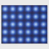 Blauwe gloeibalkbalken cadeaupapier (Vlak)
