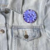 Blauwe glorie van de sneeuwButton Ronde Button 5,7 Cm (In situ)