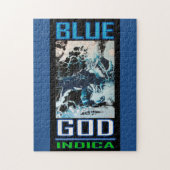 BLAUWE GOD INDICA LEGPUZZEL (Verticaal)