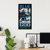 BLAUWE GOD INDICA POSTER (Thuiskantoor)