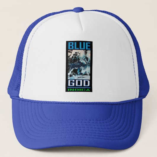 BLAUWE GOD INDICA TRUCKER PET (Voorkant)