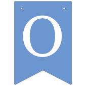 Blauwe God zegene 6 letters Naam doop Communie Vlaggetjes (Tweede vlag)