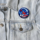 Blauwe Golf 2026 Ronde Button 5,7 Cm (In situ)