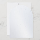 blauwe golf 50 jaar Verjaardag uitnodiging (Achterkant)