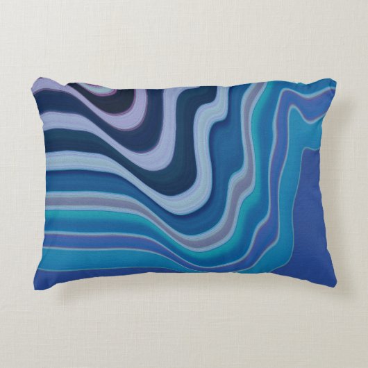 Blauwe Golf Accent Kussen (Voorkant)