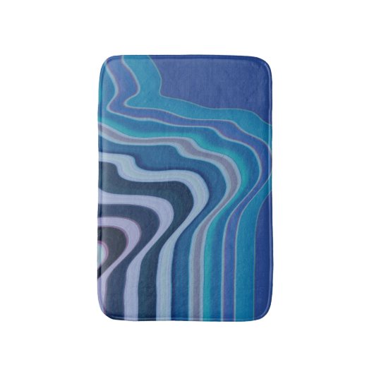 Blauwe Golf Badmat (Voorkant Verticaal)