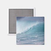 Blauwe golf breekt, Maui, Hawaii, VS 2 Magneet (Voorkant / Achterkant)