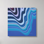 Blauwe Golf Canvas Afdruk (Voorkant)