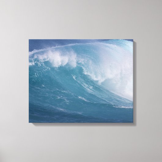 Blauwe golf die breekt, Maui, Hawaii, VS 3 Canvas Afdruk (Voorkant)