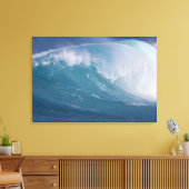 Blauwe golf die breekt, Maui, Hawaii, VS 3 Canvas Afdruk (Insitu (Woonkamer))