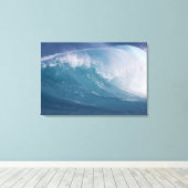 Blauwe golf die breekt, Maui, Hawaii, VS 3 Canvas Afdruk (Insitu (Houten vloer))
