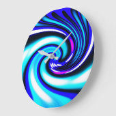 Blauwe golf grote klok (Hoek)