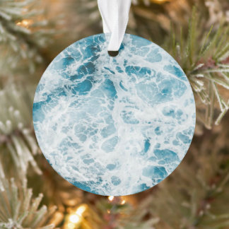 Blauwe golf in de Stille Oceaan Ornament