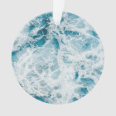 Blauwe golf in de Stille Oceaan Ornament (voorkant)