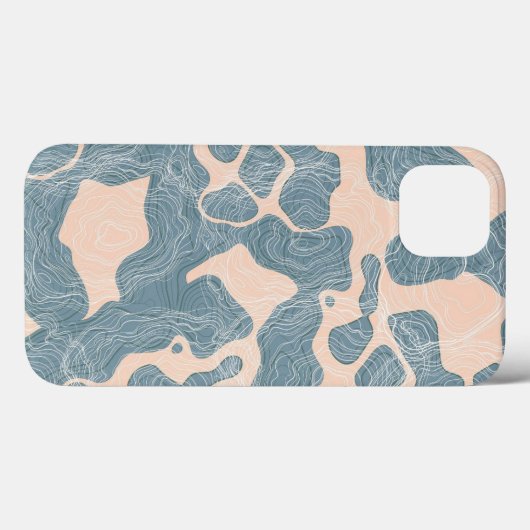 Blauwe golf ipone 13 Case-Mate iPhone case (Achterkant (horizontaal))