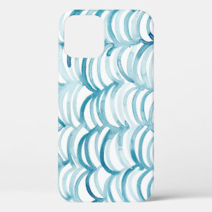 Blauwe Golf Japanse Stijl Patroon Illustratie Case-Mate iPhone Case