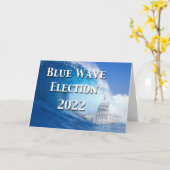 Blauwe golf Kaart 2022 (Gele Bloem)