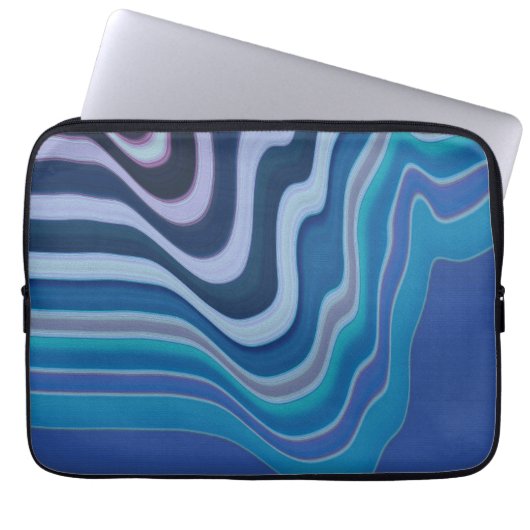 Blauwe Golf Laptop Sleeve (Voorkant)